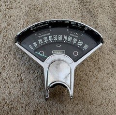 1955 1956 CHEVY SPEEDOMETER - 110 MPH - MANUAL TRANS - RECONDITIONED - ORIGINAL