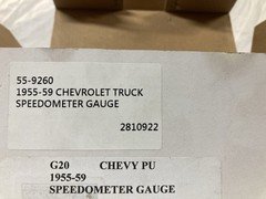 1955-59 Chevy Pickup Speedometer