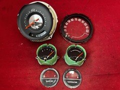 1957 Chevrolet Car Speedometer and Gauge Set  w/ Bezels and Lenses - Original
