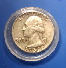 1958-D Washington Quarter 25C Denver Business Strike 90% Silver KM#164