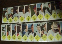 1963 Fleer Baseball Near Complete Set – 53/67 Cards - Mostly EX + Condition