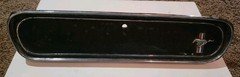 1964-1966 MUSTANG GLOVE BOX DOOR Black Chrome Emblem 