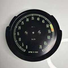 1965-1967 Chevrolet Corvette Tachometer Face Plate 5500 RPM Factory OEM Project