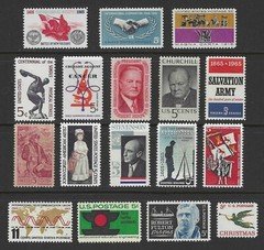 1965 STAMP YEAR SET (ALL U.S. POSTAGE STAMPS ISSUED THAT YEAR) - MINT CONDITION