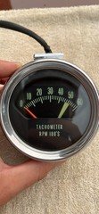 1966-67 Chevrolet Chevelle “Knee Knocker” Tachometer Set W/5k Rpm OEM ORIGINAL!