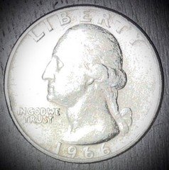🔥 1966 Washington Quarter – No Mint Mark – Rim Error – Filled Reverse Letters  