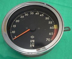 1969 - 1973 OPEL GT ORIGINAL TACHOMETER FOR INSTRUMENT PANEL VINTAGE CLEAN