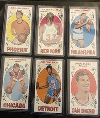 1969-70 Topps Basketball Lot of 62 Different - Including Hall of Famers/Rookies