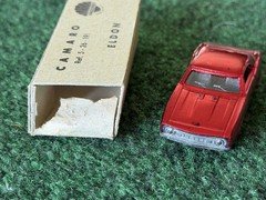 1969 Eldon Camaro Vintage Diecast Car Red 1/64 Spain Hot Wheels Redline Era