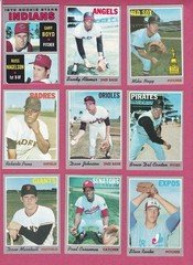 1970 Topps Baseball Cards #3-#299, mostly VG/EX to EX+ commons