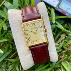 1970S Vintage Citizen Art Deco Jumbo Watch Mens Gold Plated Manual Winding 17 J