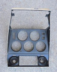 1972-1976  Corvette Center Radio Gauge Cluster Clock Surround Bezel
