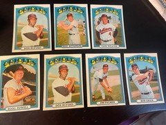 1972 Topps Orioles Baseball Card Lot (7 Cards) EX To Ex-Mt - Palmer/Weaver/Grich