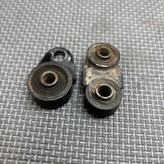 1981-84 Honda ATC250R OEM FRONT Exhaust Pipe Expansion Chamber Mount Stay Set