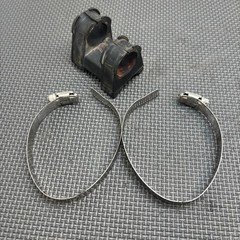 1983-84 Honda ATC250R OEM Rear Shock Reservoir Sub Tank Mounting Rubber & Straps