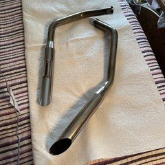 1985 HARLEY DAVIDSON AFTR MKT EXHAUST PIPES/ MUFFLERS STURDY SET VG CONDITION!