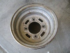 1985 HONDA FOURTRAX 250 ATV BACK RIM, 9"