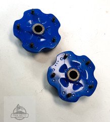 1987 - 1992 SUZUKI Quadracer LT250R LT 250R OEM REAR HUB SPINDLE SET BLUE