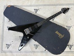 1987 Gibson USA Flying V Electric Guitar w/ Case Black EMG Kahler