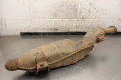 1989 Yamaha Moto 4 YFM350ER 2x4 EXHAUST PIPE MUFFLER SLIP ON CAN SILENCER E161