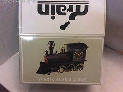 1990's vintage clock (Steam Engine)(CHINA) NEW OLD STOCK (plastic)