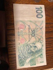 1993 CZECH REPUBLIC 100 KORUN NOTE