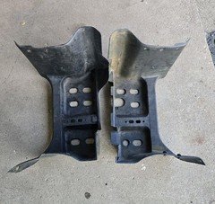 1998-04 Honda TRX450FE Foreman 450 ES OEM R & L Step Foot Well Splash Gaurds 