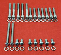 1999-2005 HARLEY DYNA PRIMARY POLISHED STAINLESS STEEL ALLEN BOLTS KIT SET