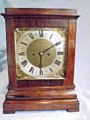 19c Twin Fusee Large 5 Glass Bracket Clock"Henry Cox" Nottingham GWO.