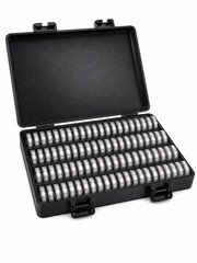 1oz Coin 100x Capsule / 200 non Storage Box Organizer Case Fits Silver Rounds
