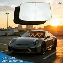 1Pc Car Windshield Sunshade Cover Block UV Rays For Porsche 911 GT3 991 997 996