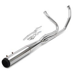 2-1 Full System Exhaust Drag Pipe for Harley Touring Street Road Glide 2017-up