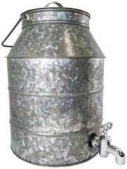 2½ Gallon Beverage Dispenser with Spout for Pouring, Carry Handle, & Lid