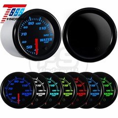 2" 52mm 7 Color LED Pointer Car Water Temp Gauge 40-120℃ W/ 1/8 NPT Sensor