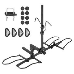 2-Bike Rack Hitch Mount 160lbs Folding Carrier Car Truck SUV 2" Receiver