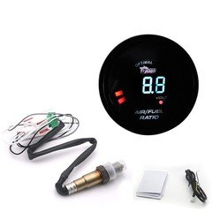 2-inch 52MM digital LED blue light AFR meter for modified cars,0-1Voxygen sensor