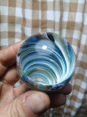 2 Inch Vortex Glass Borosilicate Marble .