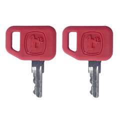 (2) John Deere Construction Equipment Ignition Keys - Leaping Deer Logo AT195302