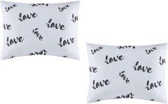 2 Love Print Toddler Travel Pillow Cover 15" x 20" with Zipper Closure Small 