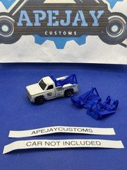 2  new bodies for Hot Wheels  Ramblin Wrecker Larry's 24 Hour Towing Truck