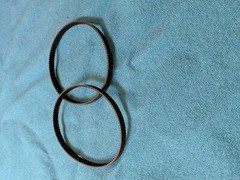 2 NEW DRIVE BELTS FOR  Bauer 1816E-B  VARIABLE SPEED 4 x 24 BELT SANDER