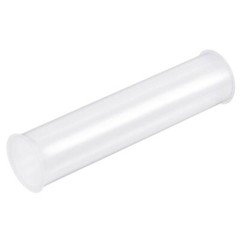 2 Pack Clear Storage Tube 1 5/8"x7.5" for Bead Containers with White Caps