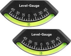 2-Pack Level Gauge for Rv Brass Inclinometer Camper Level Gauge Inclinometer ...