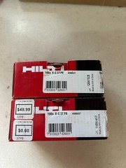 2-pack lot (100/box) HILTI X-C 37 P8 Concrete Nail FASTENER 388537 1-1/2"