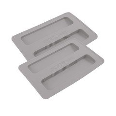 2 Pack Toaster Cover 2 Slice 6.22 x 4.09 x 0.47 inches, Grey