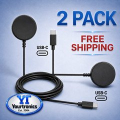 2 Pack USB-C Fast Wireless Magnetic Charger For Samsung Galaxy Watch 8/7/6/5/Pro
