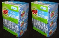 2 Packs 3M Scotch-Brite Zero Scratch Scrub Sponge (24 Pcs/Pack Total 48 Sponges)