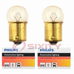 2 pc Philips License Plate Light Bulbs for Yugo Cabrio GV GVL GVS GVX wn