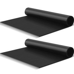2 Pcs Neoprene Rubber Sheet Rolls 16" Wide x 1/8" Thick x 30" Long, Industria...