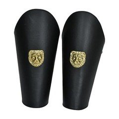 2 Pieces Unisex Faux Leather Gauntlet Wristband Arm Guards for Cosplay